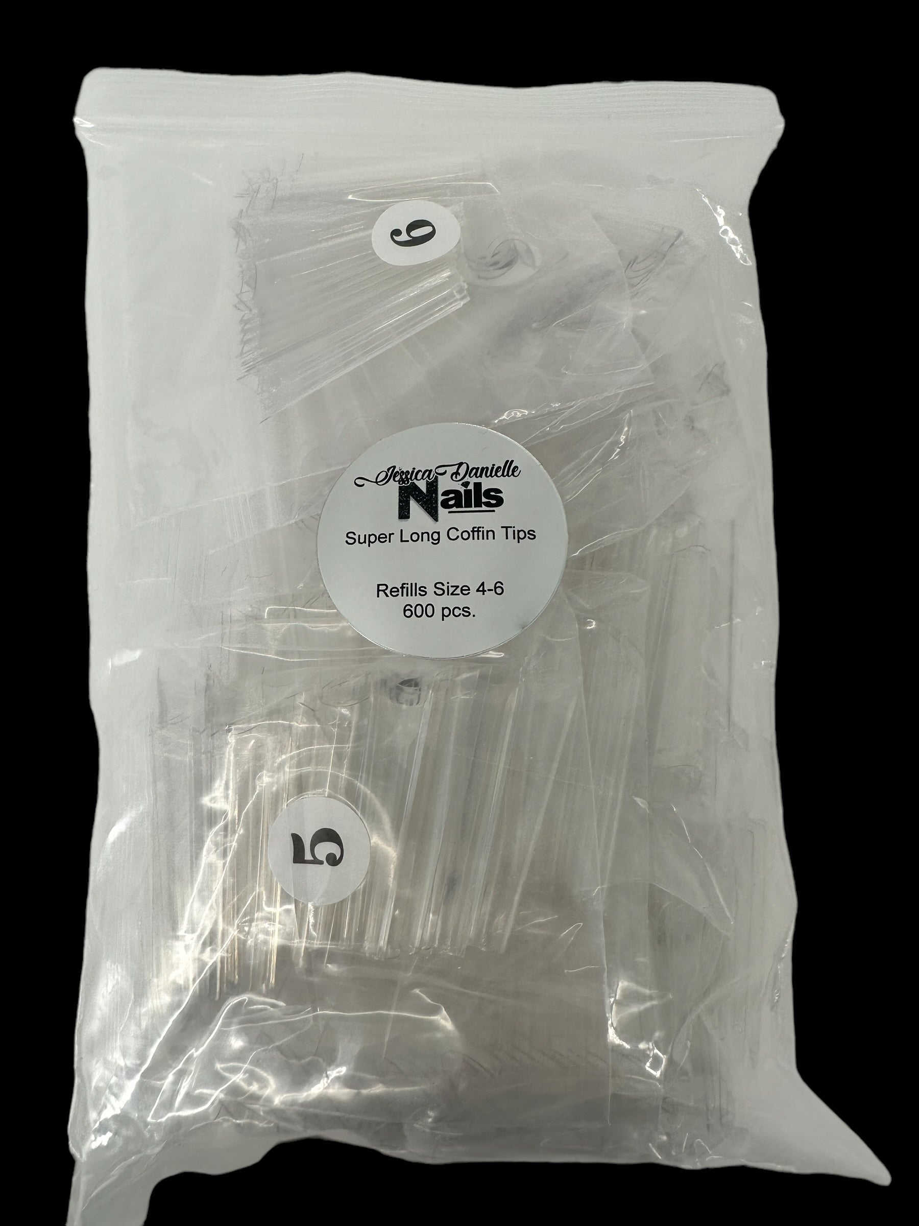 Super Long Coffin Nail Tips- Refill Bags