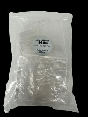 Super Long Coffin Nail Tips- Refill Bags